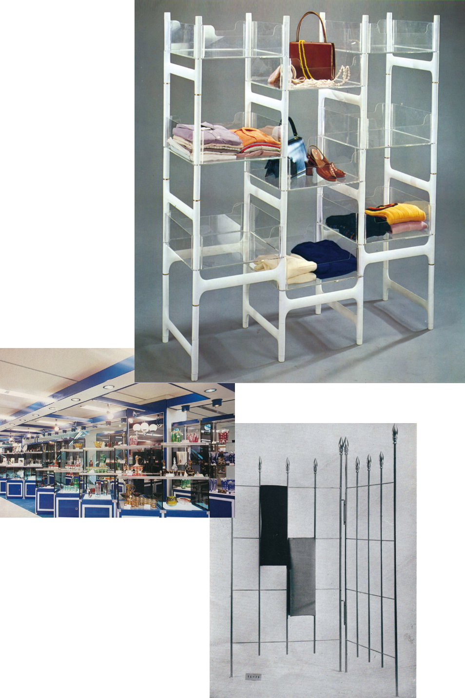 TS-305（1968年）/ TS-500 キューブシステム（1972年）/ 生地掛什器 TS-75（1962年）の画像