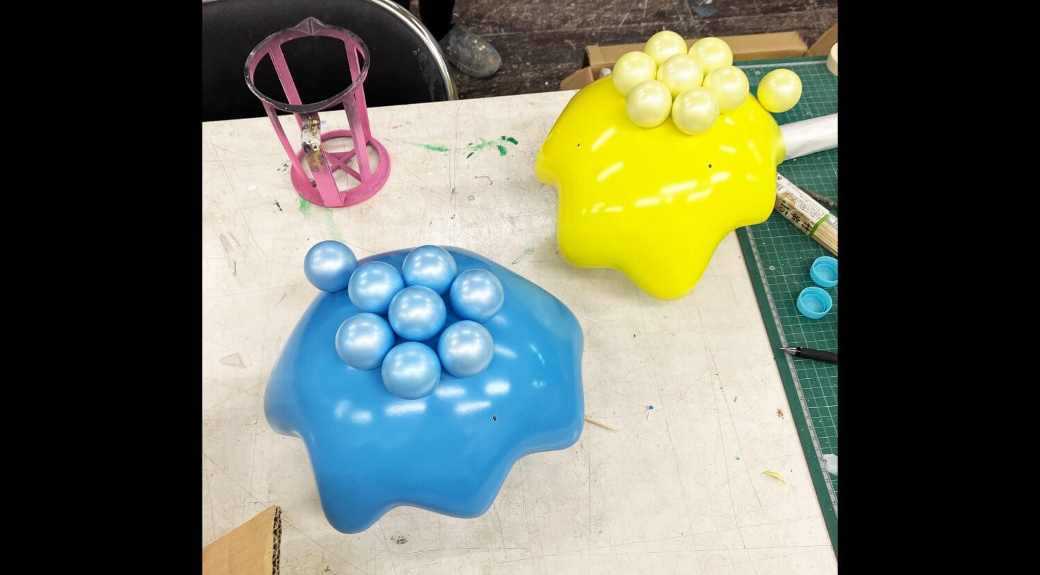 FRPで複製されたものにラッカー塗装を施したものの画像